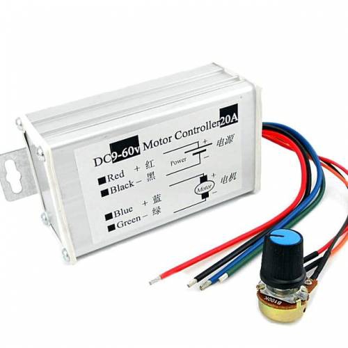 9V 12V 24V 36V 48V 60V 20A PWM DC Motor Hız Kontrol Modülü