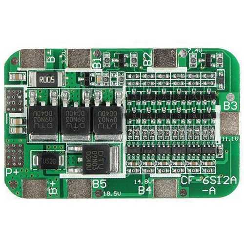 6S 15A 24V Li-on 18650 BMS PCM Pil Koruma 6 Pil Lion Lipo Pil