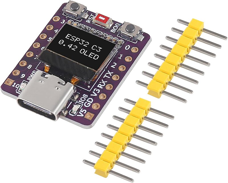 ESP32-C3 0.42 İnç OLED Modülü Wifi+Bluetooth ESP32 Geliştirme Kartı