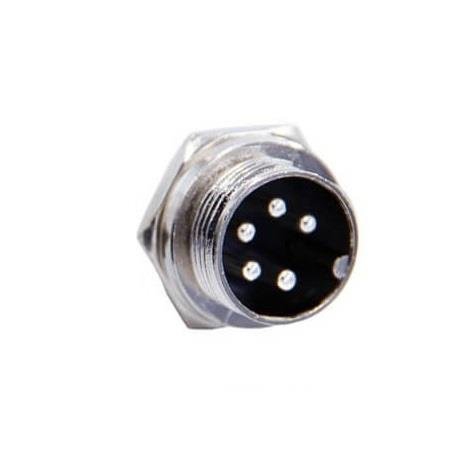 Mike Konnektör 5-Pin 16mm - Erkek