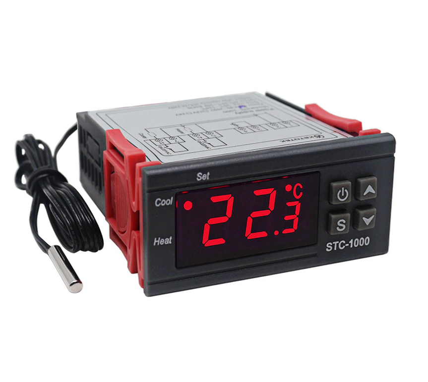 STC-1000 AC 110-220V 10A LCD Ekranlı NTC Sensörlü Sıcaklık Kontrol Modülü